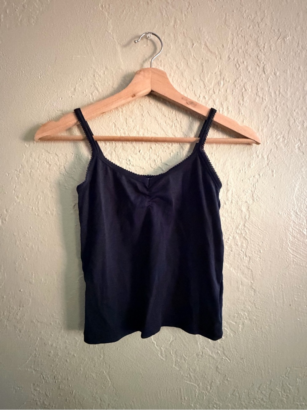 Cotton On Black Lace-Trim Cami